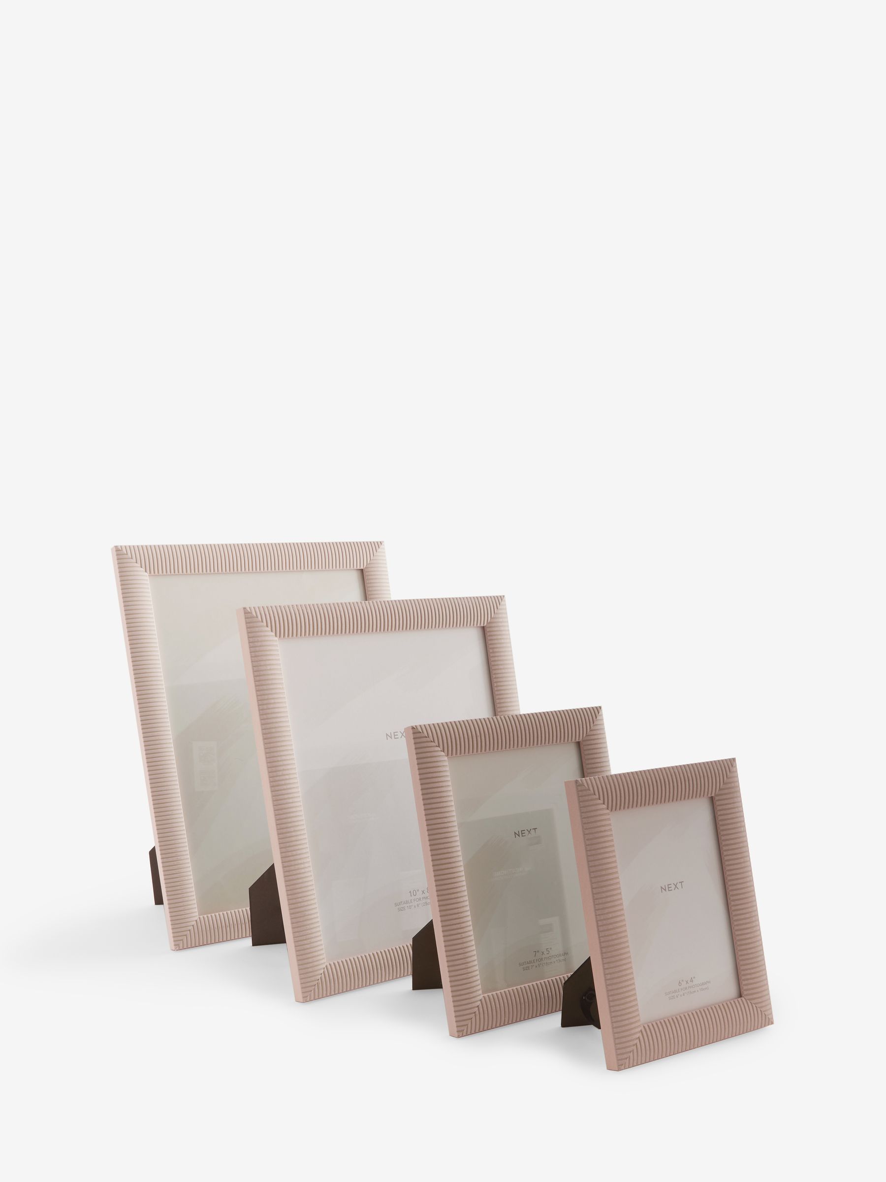 Buy Set of 2 Pink Linear Photo Frames from the Next UK online shop