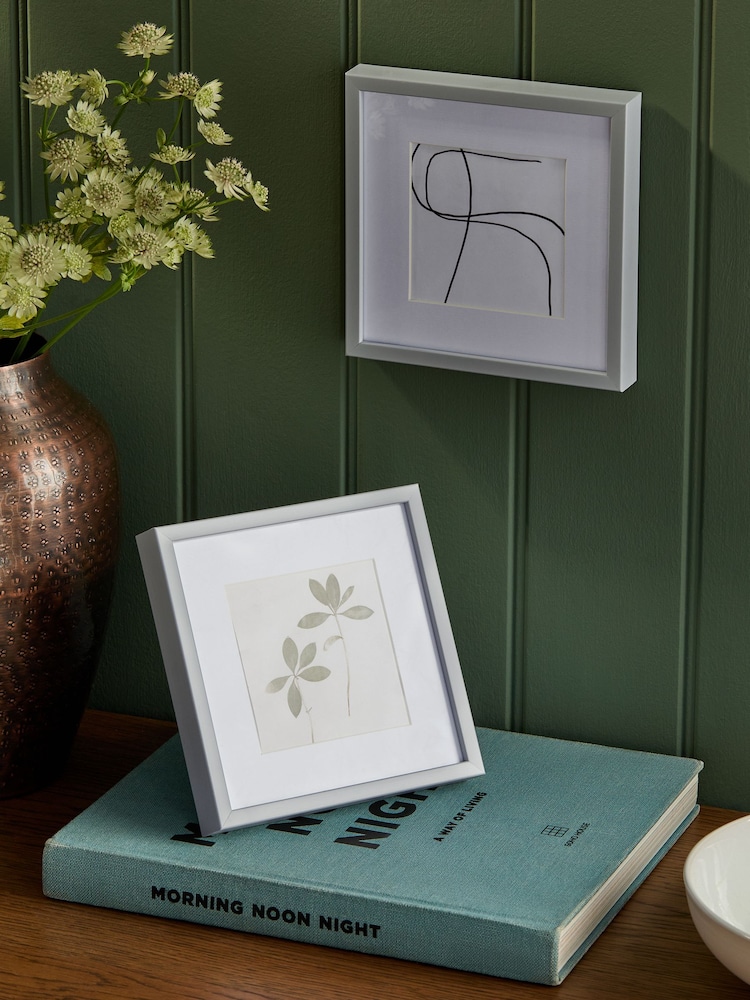 Set of 2 Grey Hadley Photo Frames - Image 2 of 8