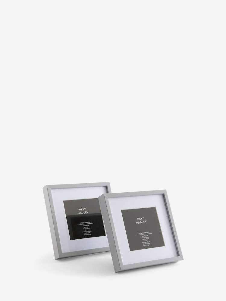Set of 2 Grey Hadley Photo Frames - Image 7 of 8