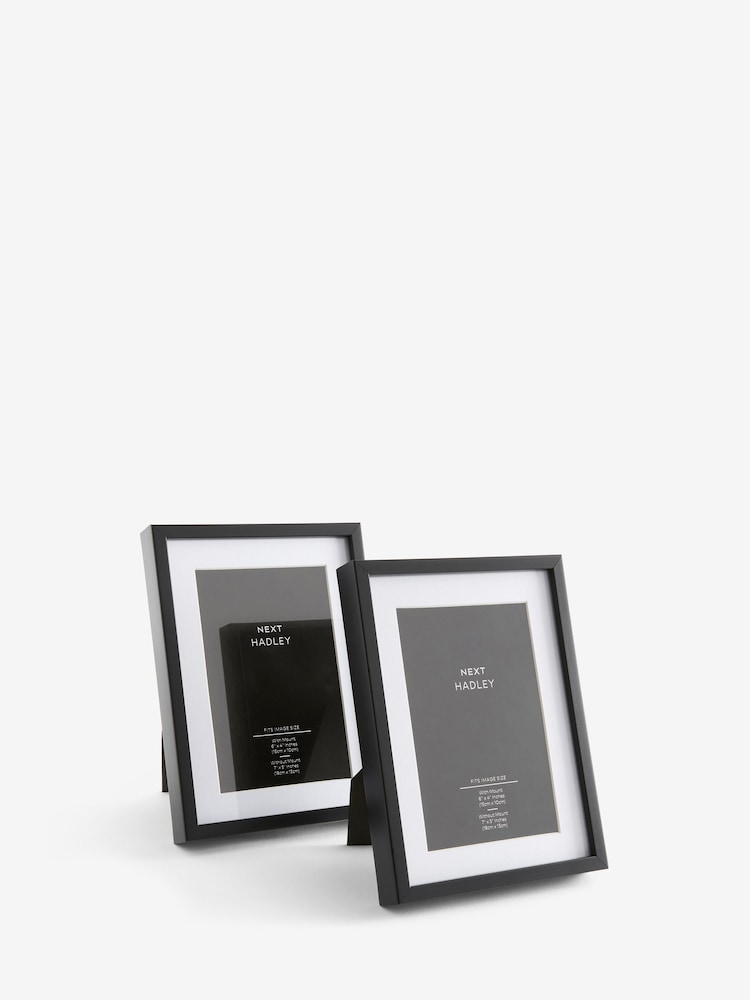 Set of 2 Black Hadley Photo Frames - Image 7 of 8