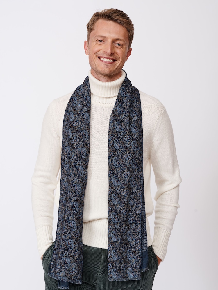 Aubin Blackwood Printed Scarf - Image 3 of 5
