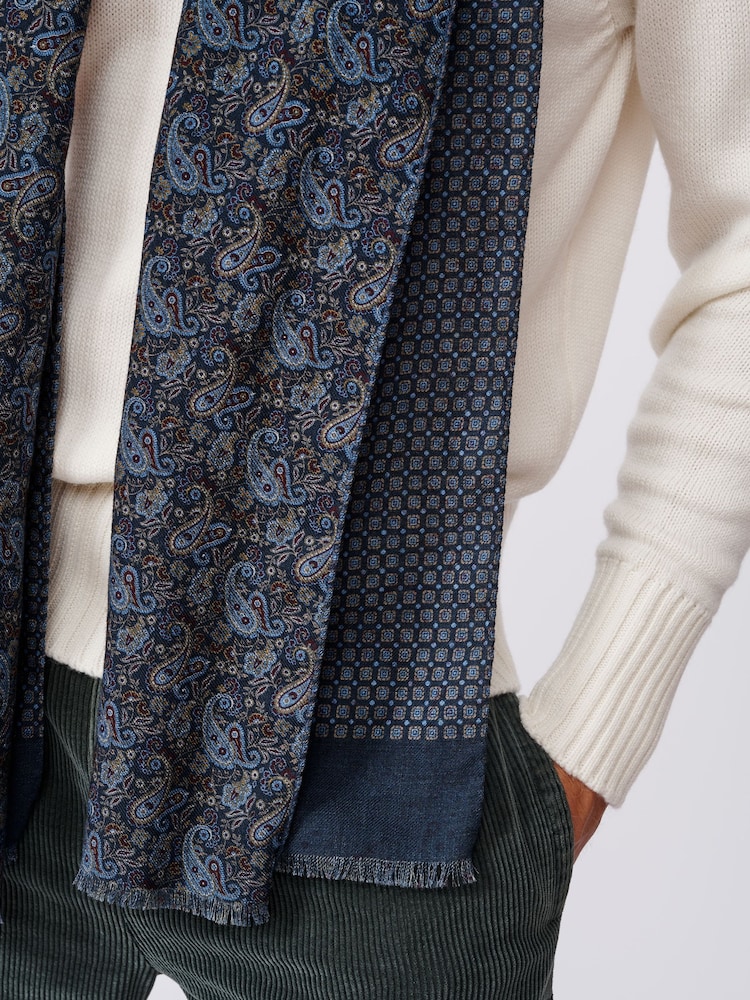 Aubin Blackwood Printed Scarf - Image 4 of 5