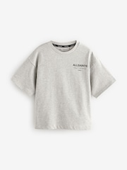 smALLSAINTS Grey Oversized Underground Crew 100% Cotton T-Shirt - Image 4 of 7