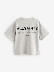 smALLSAINTS Grey Oversized Underground Crew 100% Cotton T-Shirt - Image 5 of 7