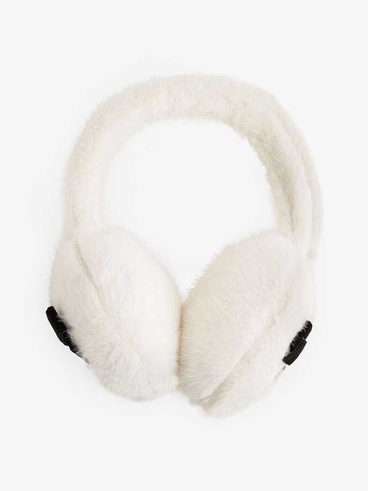 Cream Bow Earmuffs - Image 1 of 3