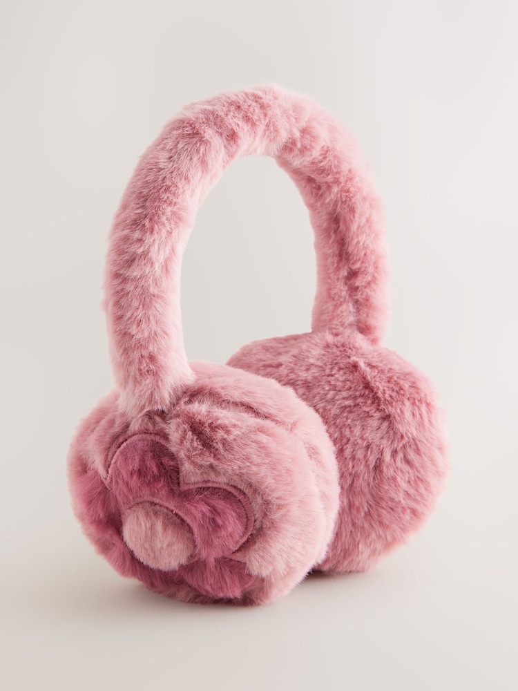 Light Pink Flower Earmuffs - Image 1 of 3