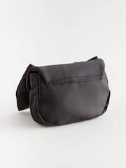 Black Statement Satin Bow Bag - Image 2 of 4