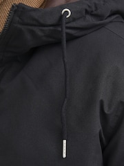 JACK & JONES Black Hooded Parka Jacket - Image 4 of 5