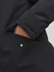 JACK & JONES Black Hooded Parka Jacket - Image 5 of 5
