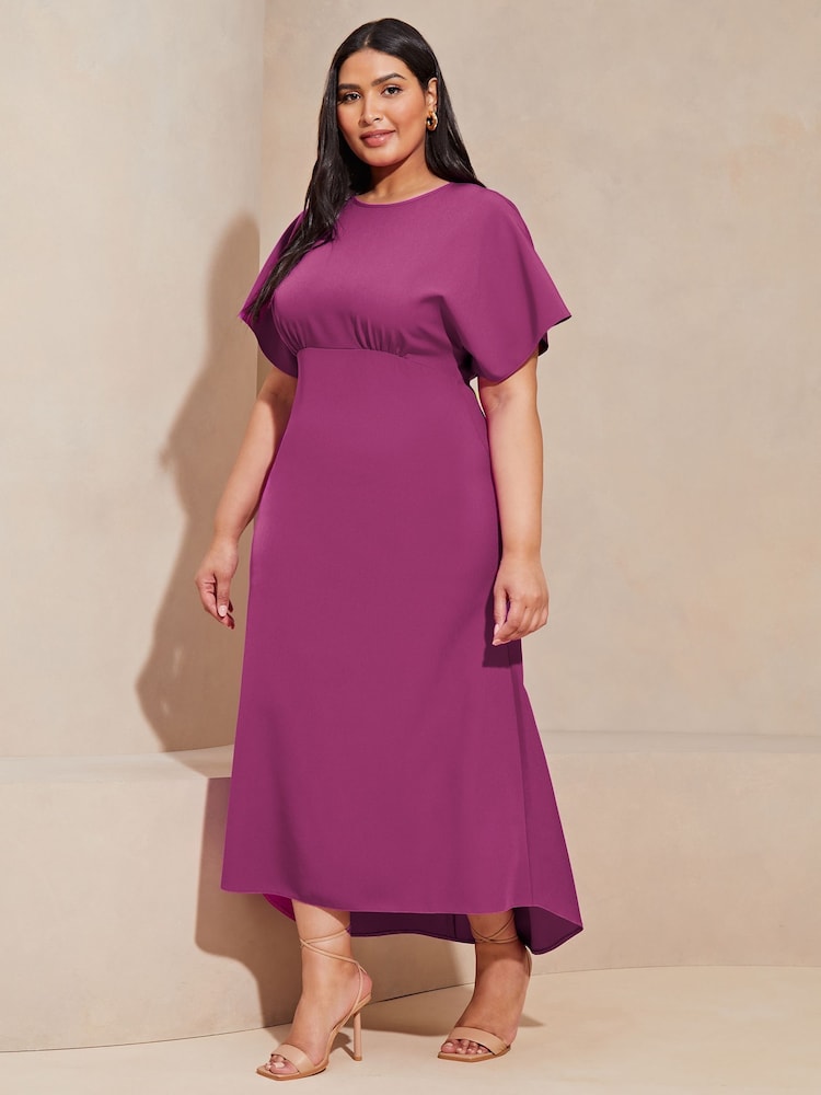 Vestido midi con detalle debajo del pecho y mangas con vuelo de Lipsy - Imagen 1 de 4