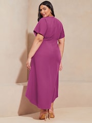 Vestido midi con detalle debajo del pecho y mangas con vuelo de Lipsy - Imagen 4 de 4