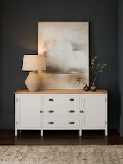 Cream Claude Oak Veneer Large Sideboard - Image 1 of 11