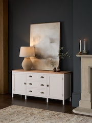 Cream Claude Oak Veneer Large Sideboard - Image 2 of 11