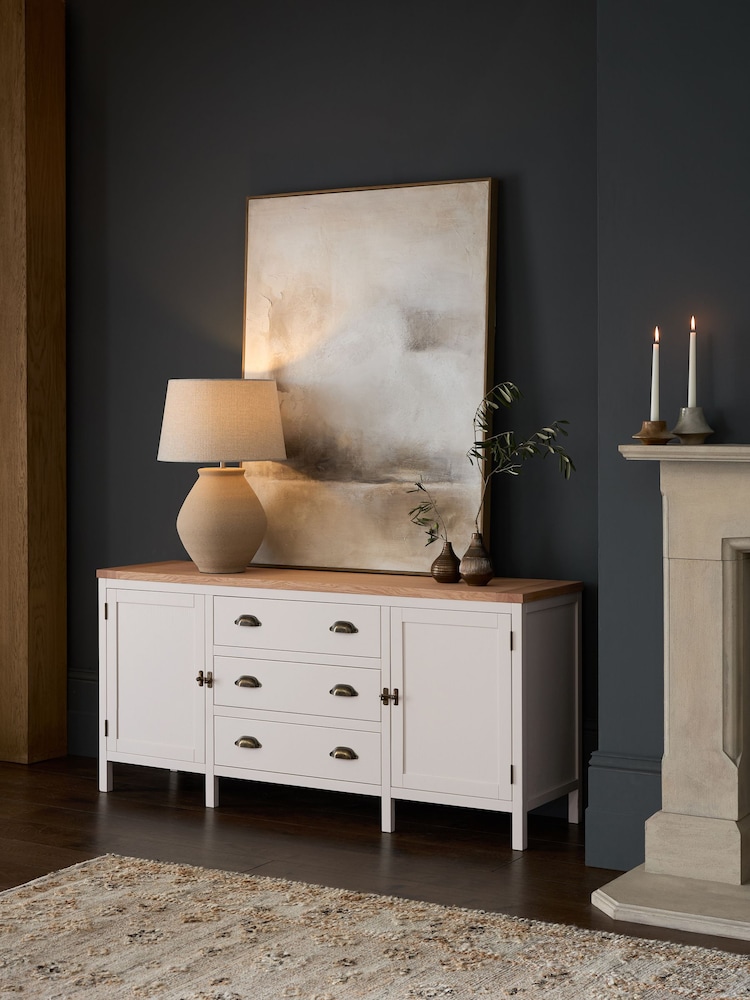 Cream Claude Oak Veneer Large Sideboard - Image 2 of 11
