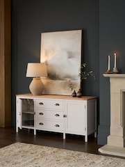 Cream Claude Oak Veneer Large Sideboard - Image 3 of 11