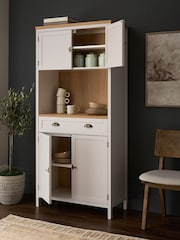 Cream Claude Oak Veneer Tall Sideboard - Image 3 of 10