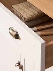Cream Claude Oak Veneer Tall Sideboard - Image 4 of 10