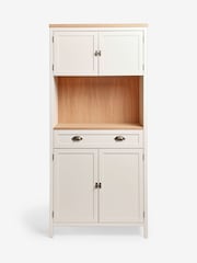 Cream Claude Oak Veneer Tall Sideboard - Image 6 of 10