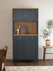 Navy Claude Oak Veneer Tall Sideboard - Image 1 of 10