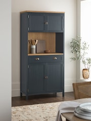 Navy Claude Oak Veneer Tall Sideboard - Image 2 of 10