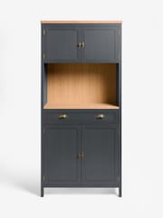 Navy Claude Oak Veneer Tall Sideboard - Image 6 of 10