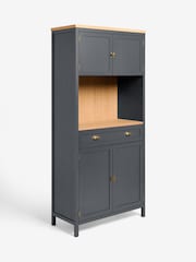 Navy Claude Oak Veneer Tall Sideboard - Image 8 of 10