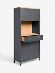 Navy Claude Oak Veneer Tall Sideboard - Image 9 of 10