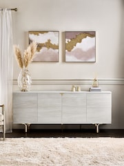 Light Evie Oak Effect Extra Large Sideboard - Image 1 of 10