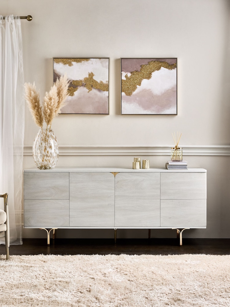 Light Evie Oak Effect Extra Large Sideboard - Image 1 of 10