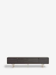 Black Evie Oak Effect Up to 80 inch Slim TV Unit - Image 3 of 12