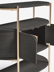 Black Evie Oak Effect Console Table - Image 9 of 9