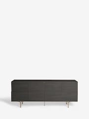 Black Evie Oak Effect Extra Large Sideboard - Image 9 of 10