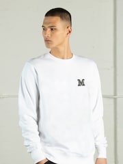 Supacult White Mickey Mouse Basketball Jump Men Sweatshirt - Image 1 of 4