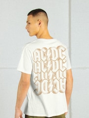 Supacult White ACDC Layered Men Music T-Shirt - Image 2 of 4