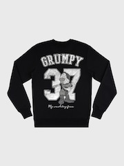 Supacult Black Snow White Grumpy Men Sweatshirt - Image 4 of 4
