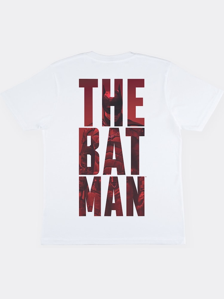 Supacult White Batman Photo Inset Men T-Shirt - Image 4 of 4