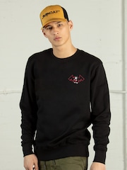 Supacult Black Mickey Mouse Wave Men Sweatshirt - Image 1 of 4