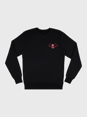 Supacult Black Mickey Mouse Wave Men Sweatshirt - Image 3 of 4
