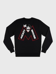 Supacult Black Mickey Mouse Wave Men Sweatshirt - Image 4 of 4