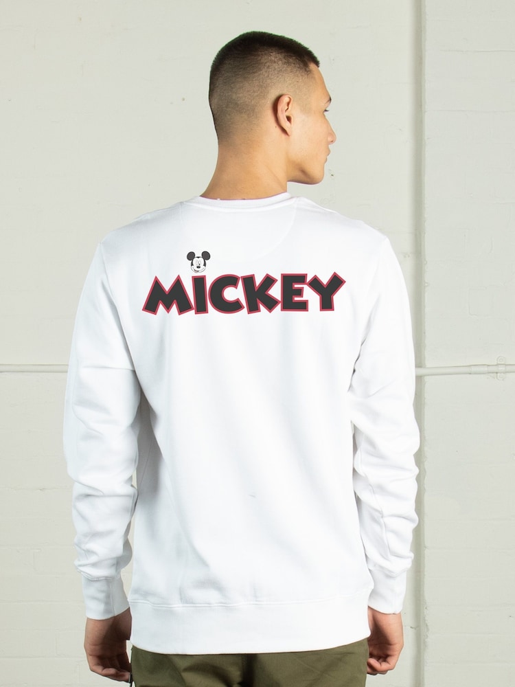 Supacult White Mickey Mouse Multi Mickey Men Sweatshirt - Image 1 of 4