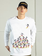 Supacult White Mickey Mouse Multi Mickey Men Sweatshirt - Image 2 of 4