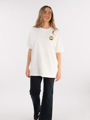 Supacult White Batman Batmobile Women Boyfriend Fit T-Shirt - Image 1 of 4