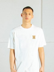Supacult White Mickey Mouse Rise Hand Men T-Shirt - Image 1 of 4