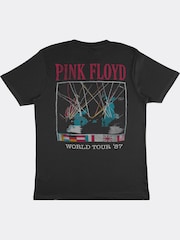 Supacult Black Pink Floyd Tour Men Music T-Shirt - Image 4 of 5
