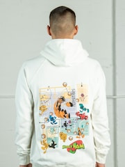 Supacult White Space Jam Game Plan Men Hoodie - Image 2 of 4