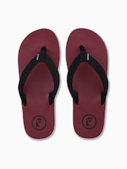 Foamlife Red Mens Traa Flip Flops - Image 2 of 5