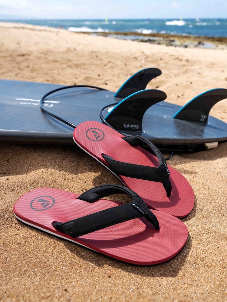 Foamlife Red Mens Traa Flip Flops - Image 5 of 5