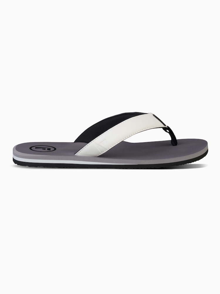 Foamlife Mid Grey Mens Traa Flip Flops - Image 4 of 5