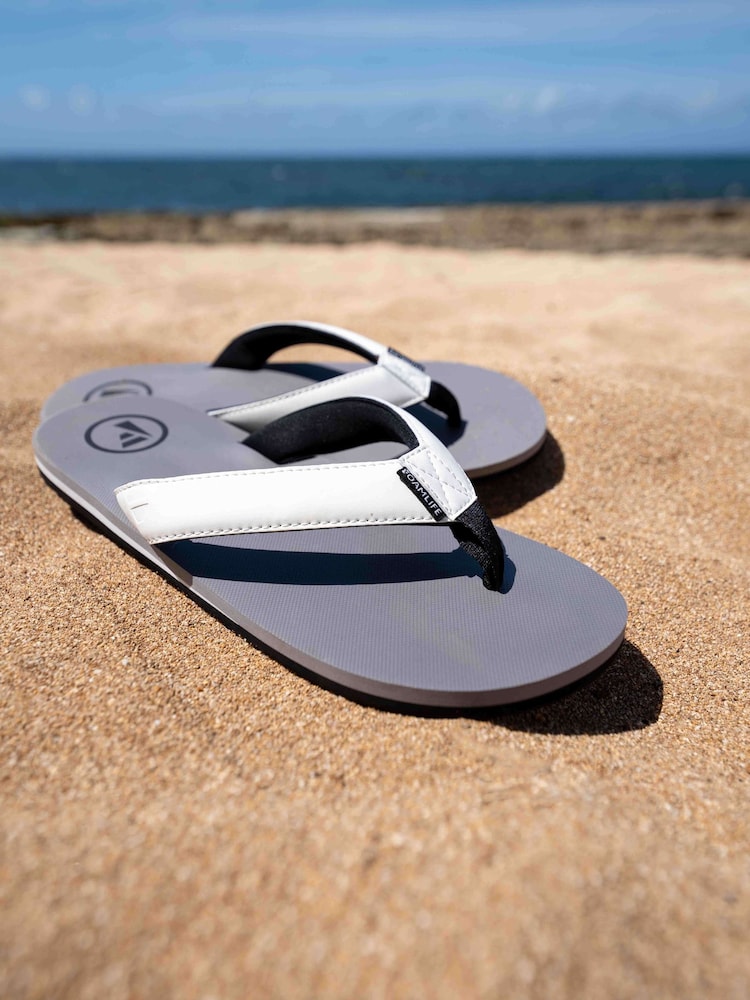 Foamlife Mid Grey Mens Traa Flip Flops - Image 5 of 5 Foamlife Mid Grey Mens Traa Flip Flops - Image 5 of 5