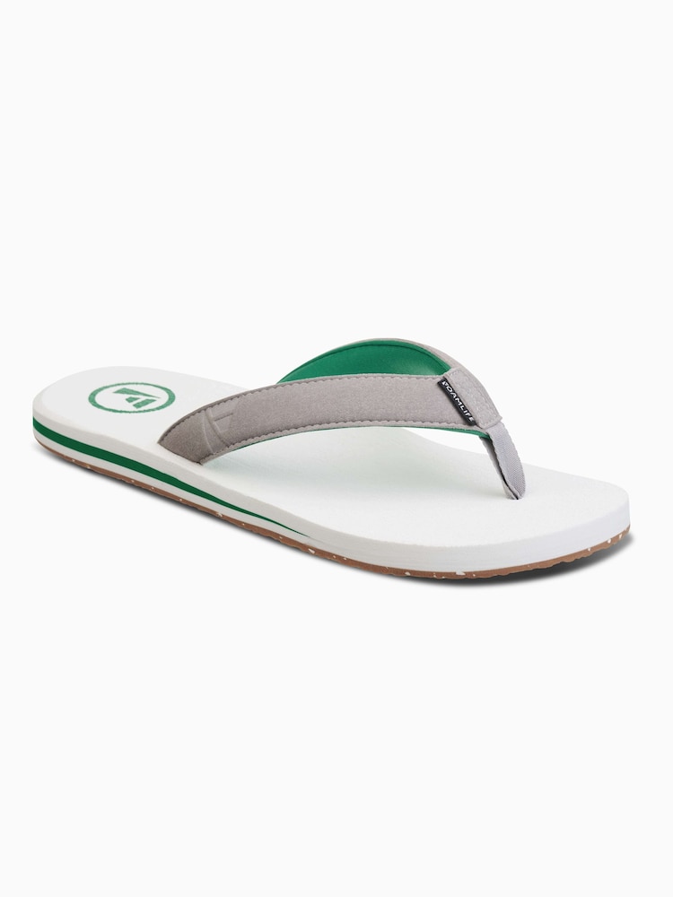 Foamlife White Mens Fresco Flip Flops - Image 1 of 6 Foamlife White Mens Fresco Flip Flops - Image 1 of 6